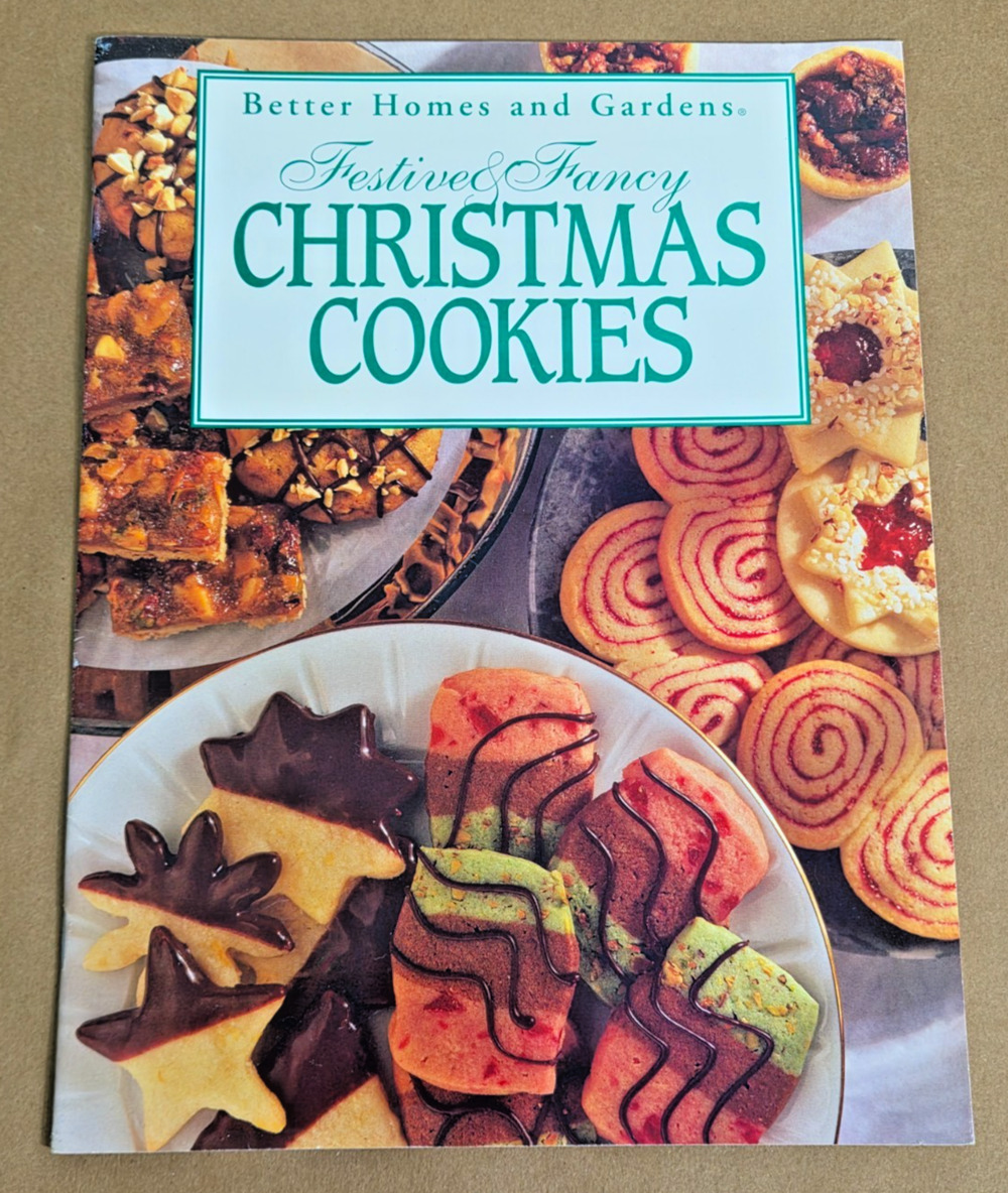 Vintage 1994 Better Homes and Gardens Festive & Fancy Christmas Cookies Cookbook